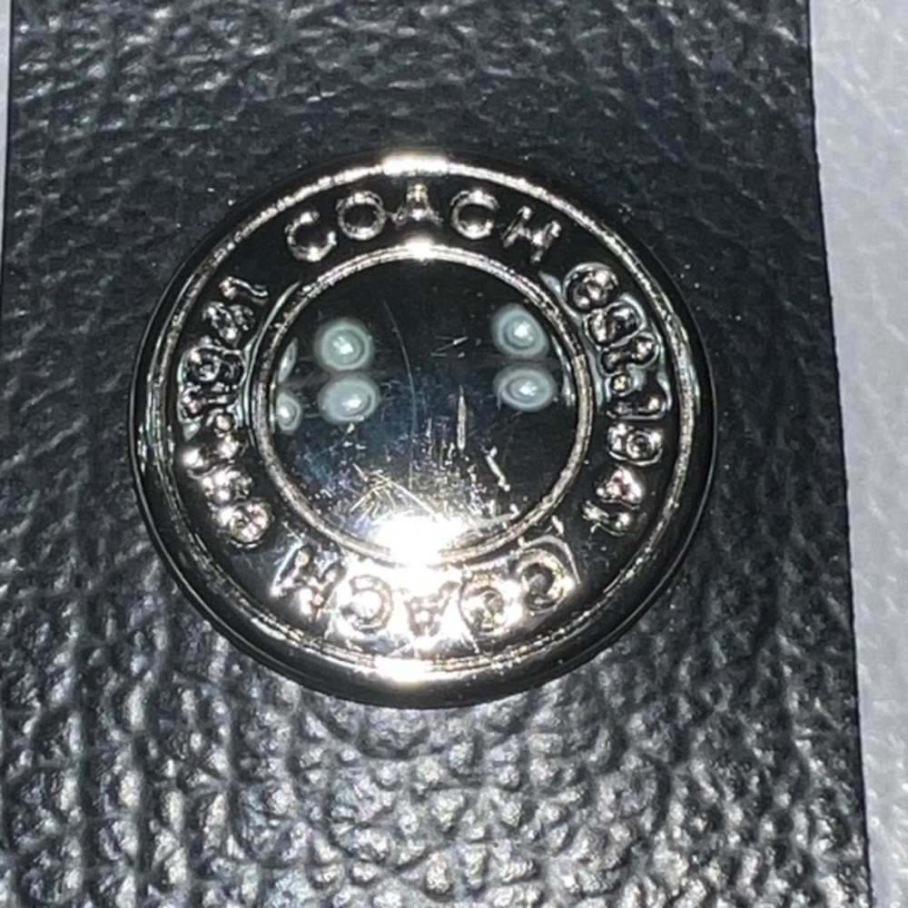 NWOT Coach Black & White Monogram Wristlet - Picture 2 of 7